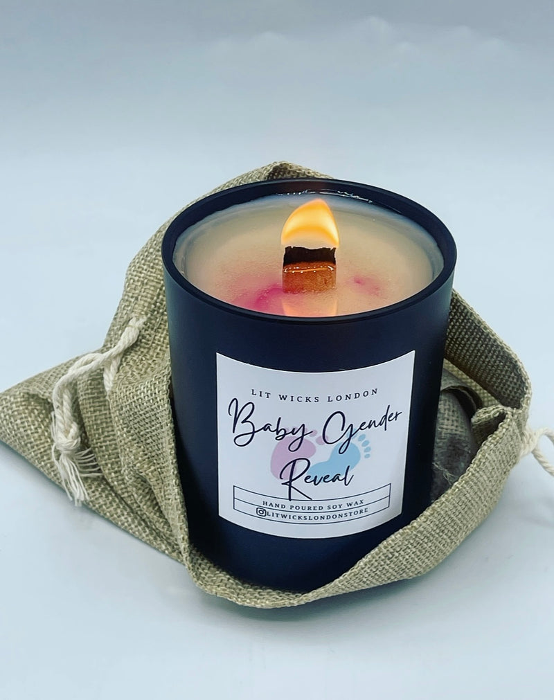 Baby Gender Reveal Candle