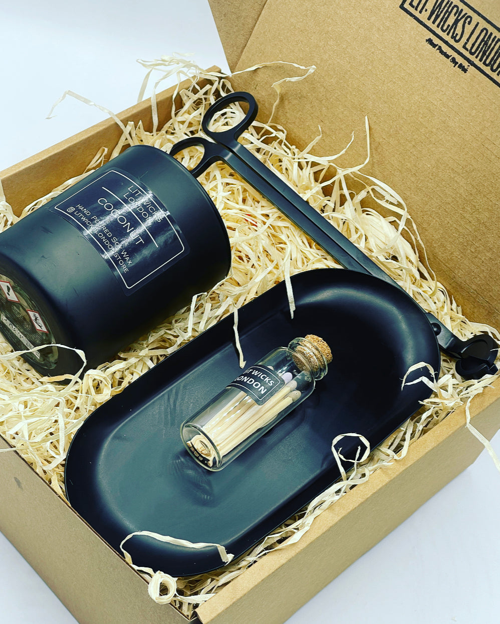 Candle | Matches | Tray | Trimmers Gift Set