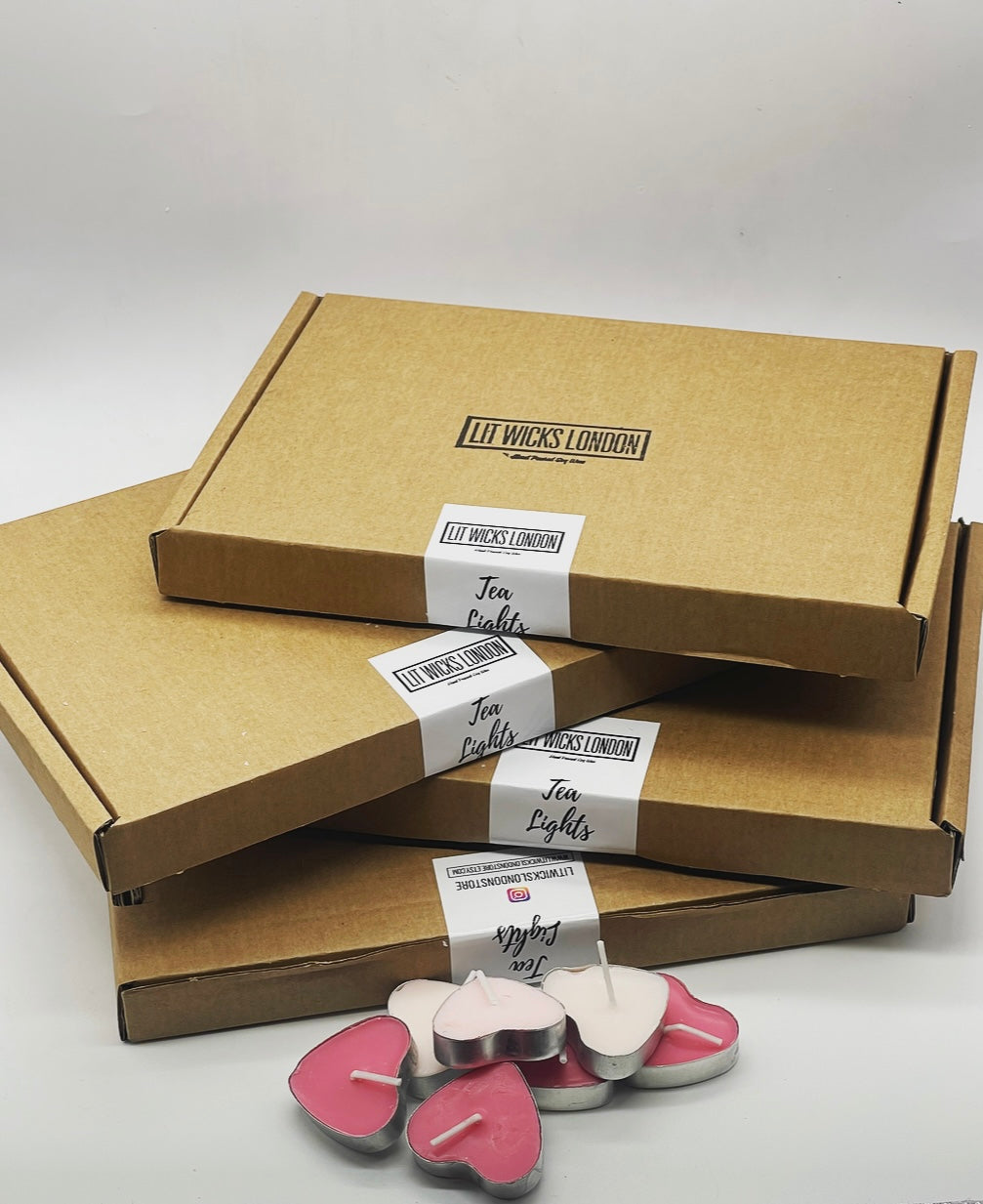 Unscented Soy Wax Tea Lights 25x Box
