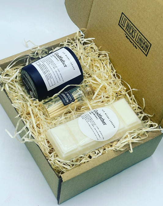 Godmother | Godfather | Godparent Candle & Wax Melt Gift Set