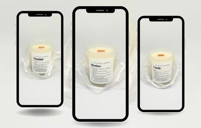 Sister / Auntie/ Grandma / Brother Uncle / Grandad Candle