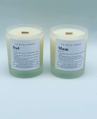 Mum / Dad Parent Candles