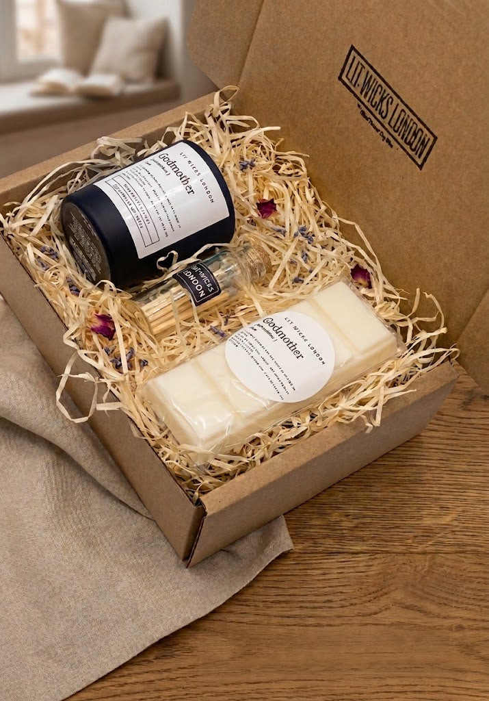 Godmother | Godfather | Godparent Candle & Wax Melt Gift Set