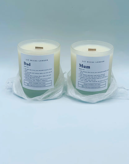 Mum / Dad Parent Candles