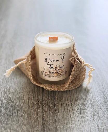 Welcome To The World / New Baby Candle