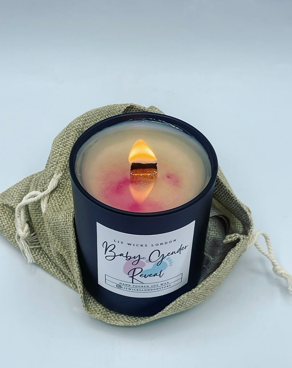 Baby Gender Reveal Candle