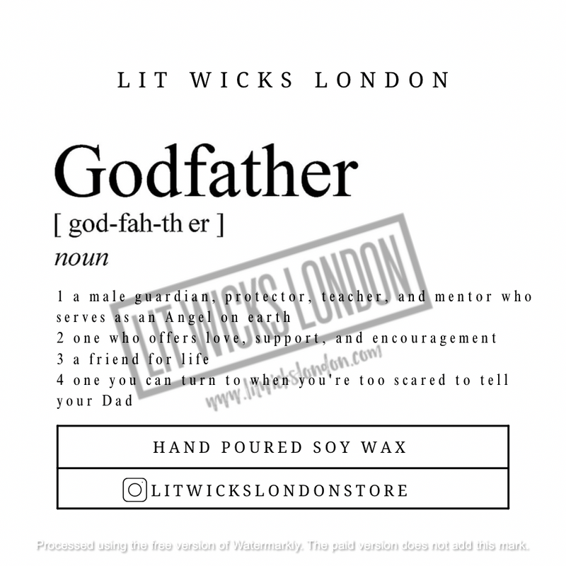 Godmother | Godfather | Godparent Candle