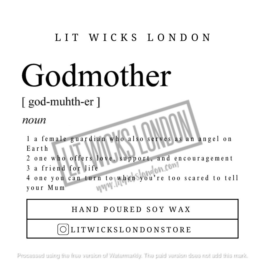 Godmother | Godfather | Godparent Candle & Wax Melt Gift Set