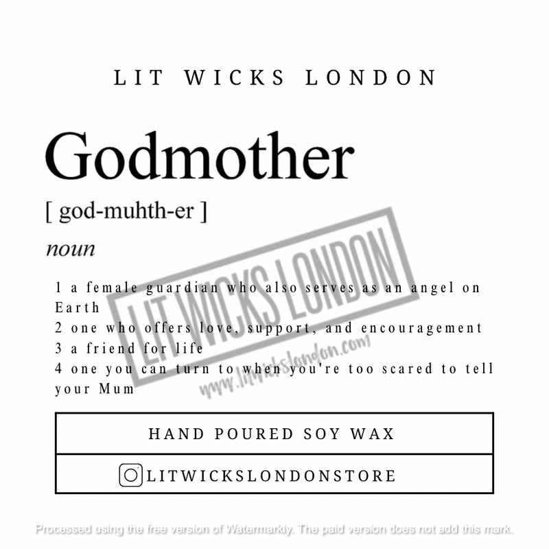 Godmother | Godfather | Godparent Candle