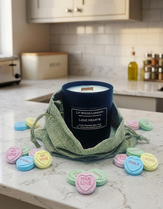 Love Hearts Candle