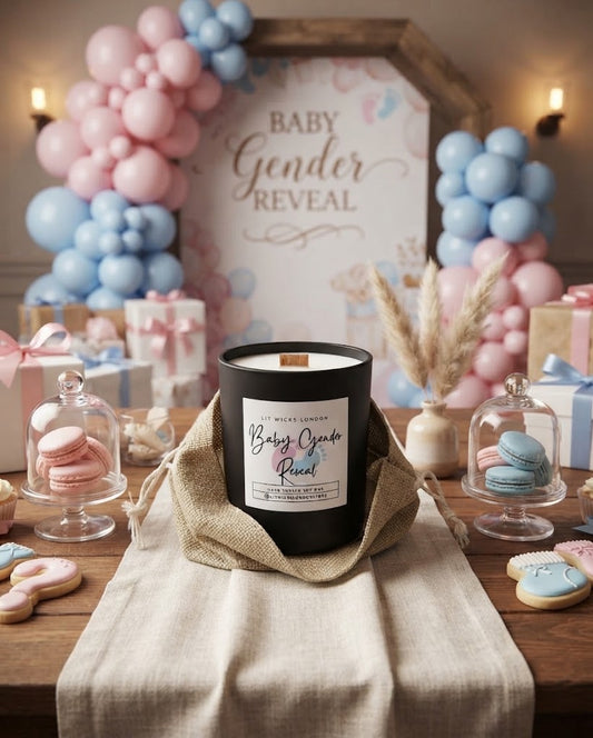 Baby Gender Reveal Candle