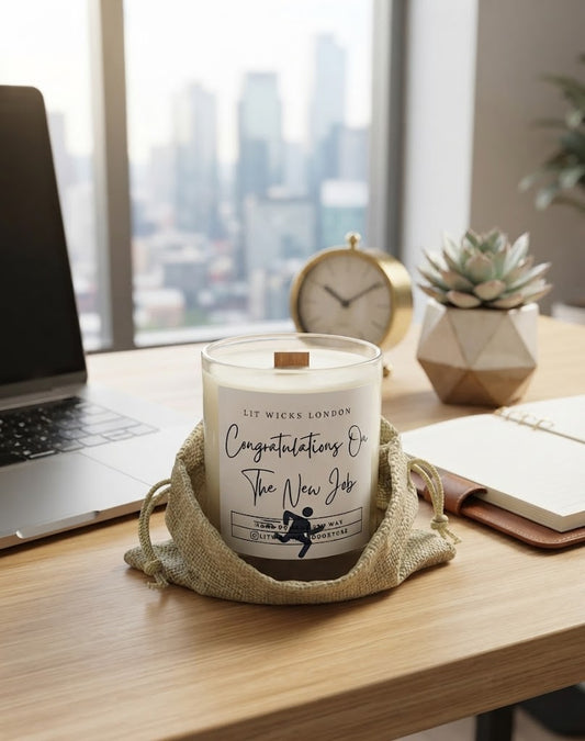 Congratulations On The New Job Candle